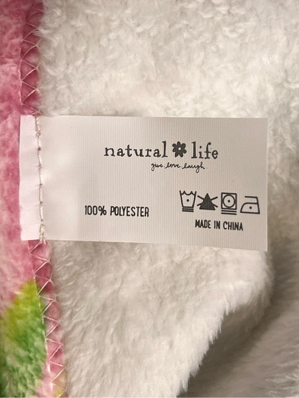 Natural Life Women’s Sz L/XL NWT Plush Towel Wrap Mushroom Print Ruffle - Picture 15 of 15